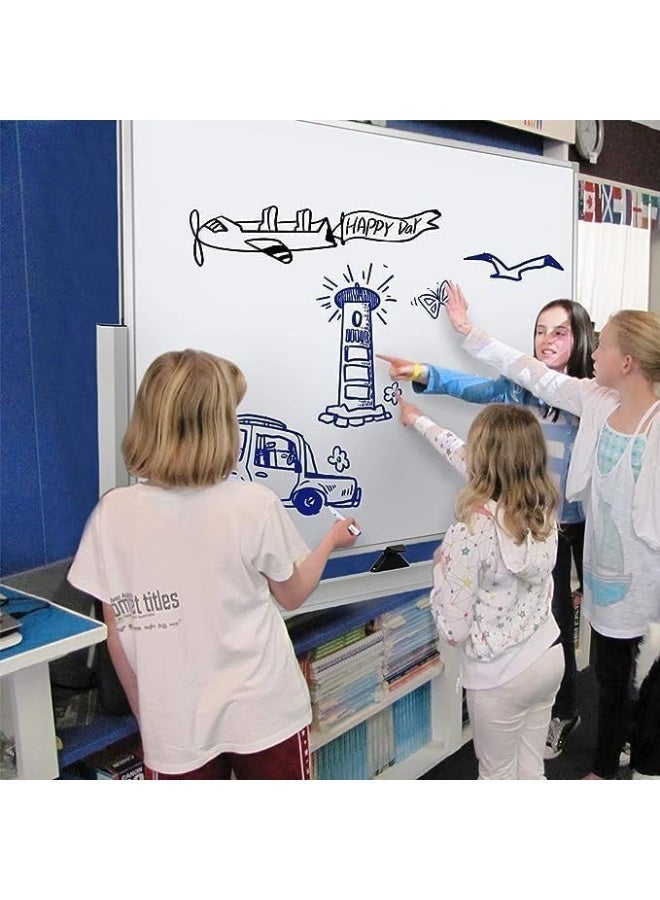 BEETEC Whiteboard with Stand 90x120cm, Double Sided Magnetic Whiteboard on Wheels, Mobile Standing White Board for Office, Classroom, School & Home. - Image 4